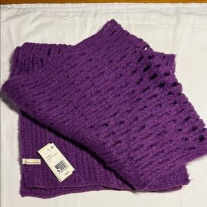 Purple Knit Scarf